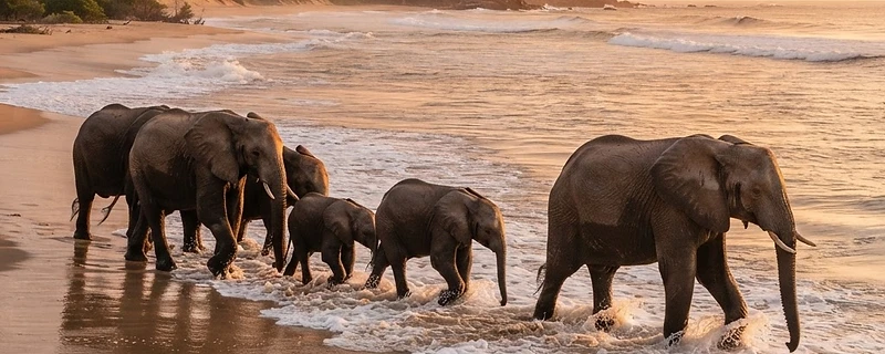 Elephants That Walk to the Beach: Maputo Special Reserve