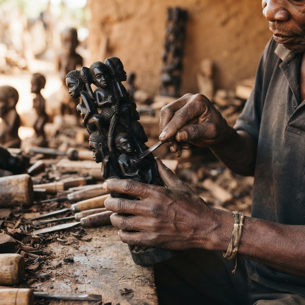 Illustration: The hands behind Makonde carving
