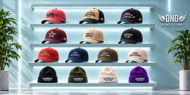 Do Not Disturb hats and headwear collection
