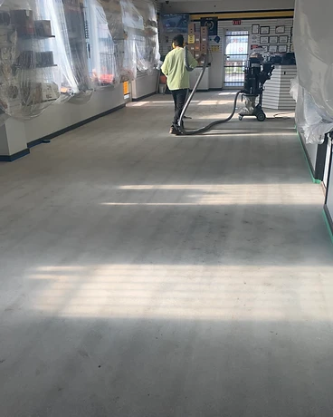 Rental Floor — Dust Extraction — GoBright permanent lighting installation