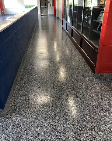 Lobby — Barrier Wall Run — GoBright permanent lighting installation