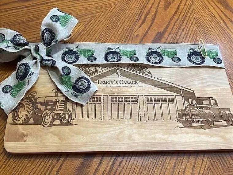 Laser-engraved custom wood sign crafted in the GoBright workshop