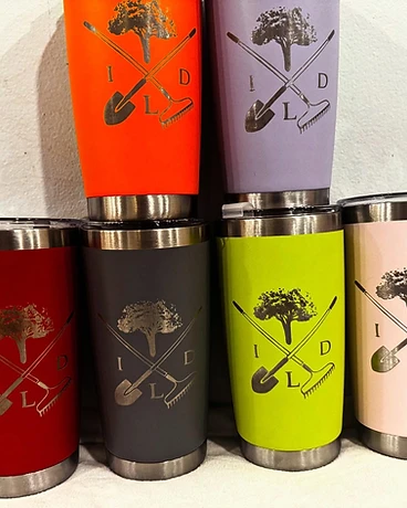 Gardening Monogram Tumblers — GoBright permanent lighting installation
