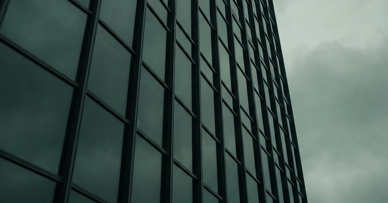 Abstract architectural facade