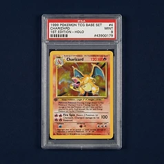 1999 Pokémon Base Set Charizard #4 PSA 9