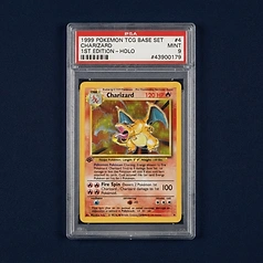 1999 Pokémon Base Set Charizard #4 PSA 9