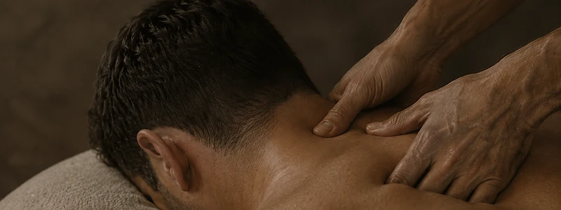 Massagem nos ombros e pescoço