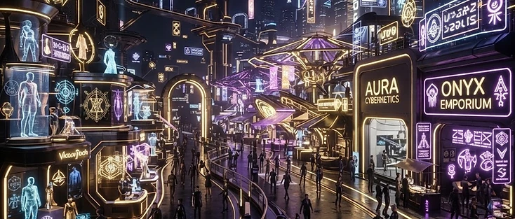 Virtual marketplace inside the VBG world