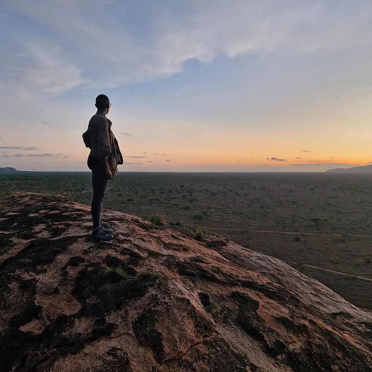 The Tsavo landscape surrounding Kivuko