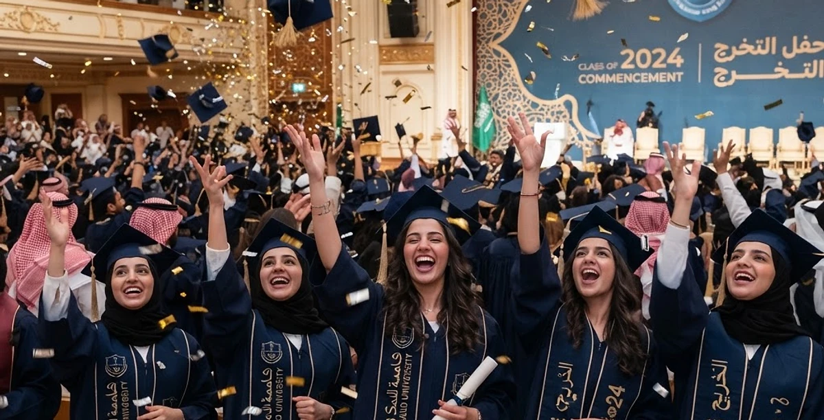 Graduation photography coverage at a university ceremony in Riyadh
