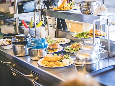 Comptoir de service en cuisine