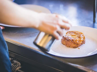 Tarte aux pommes et sucre glace