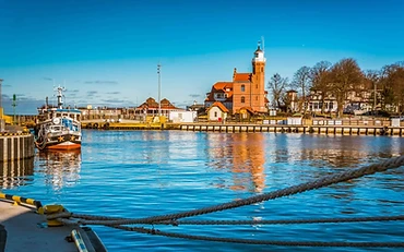 Ustka – port, promenada i zabytki