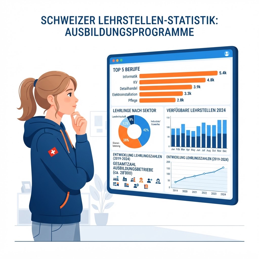 Les chiffres de l'apprentissage en Suisse 2025-2026