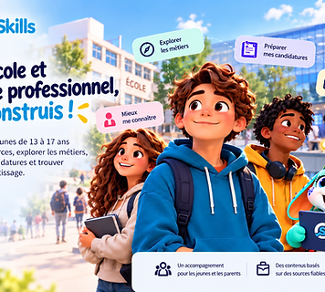 Mascotte CapSkills en route vers l'apprentissage