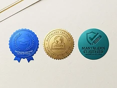 Certification badge mockups