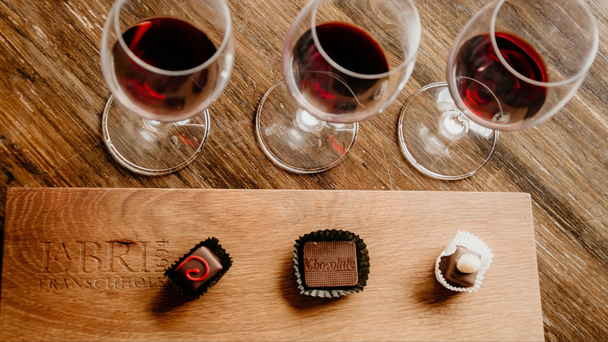 Wine and chocolate