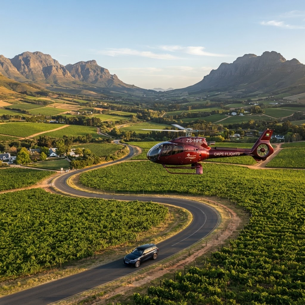 Two Valleys by Air and Road wine tour
