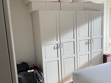 Chambre emballée avant chargement