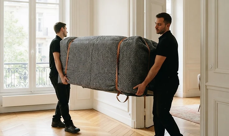 M&S Nettoyage team during a move