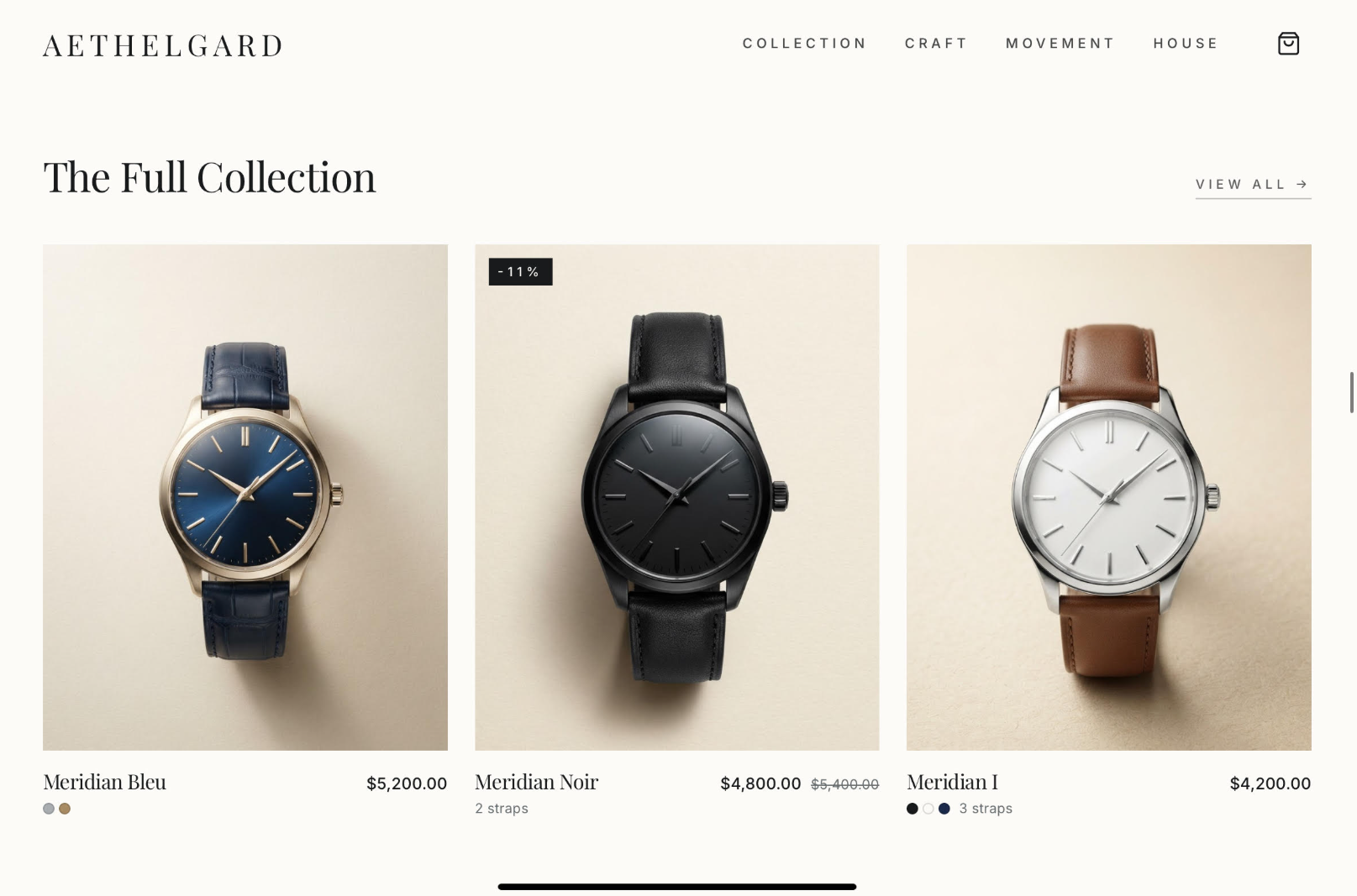 Watchmaking Service website preview