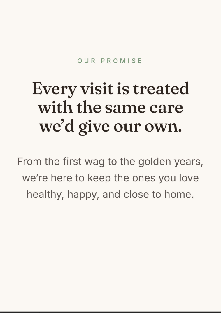 Veterinary Services mobile preview