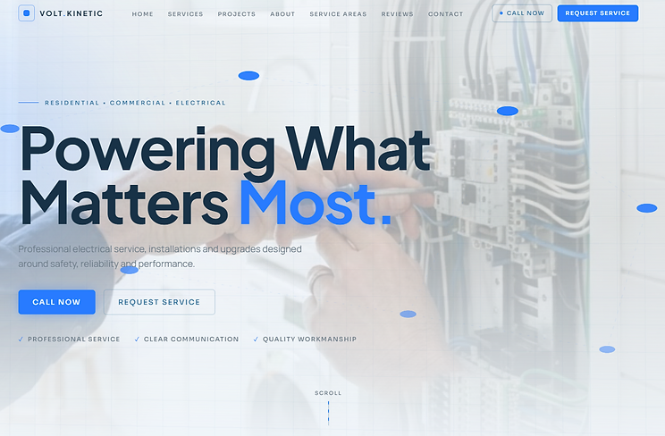 Electrical Contractor website preview