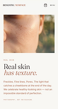 Skincare Brand mobile preview