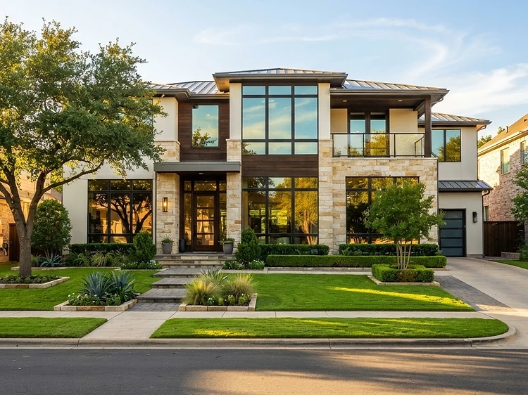 Clean residential windows on a Dallas Texas home, residential window cleaning, Dallas