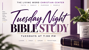 Bishop Willie J. Sutton Jr. teaching Tuesday Bible study at The Living Word Christian Center.