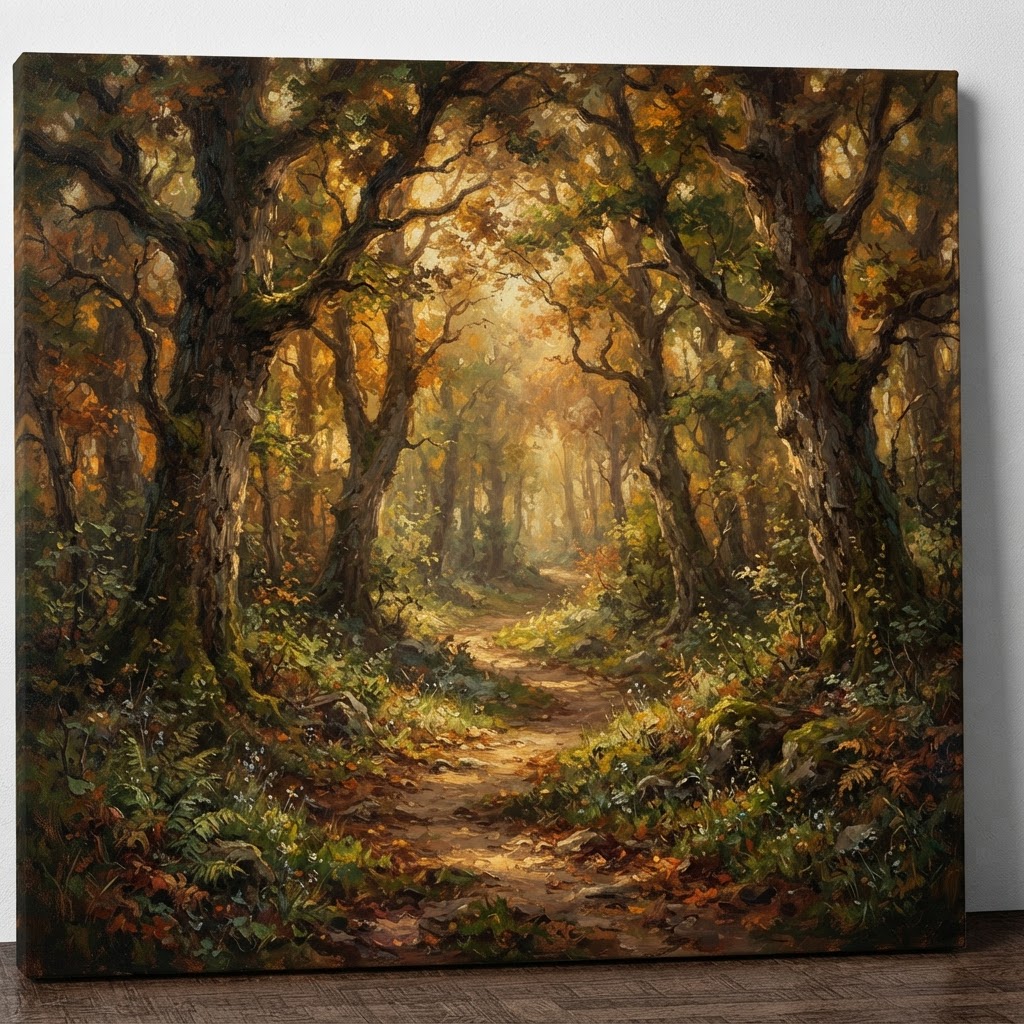 A winding path through a forest, symbolic of the journey through life's transitions.