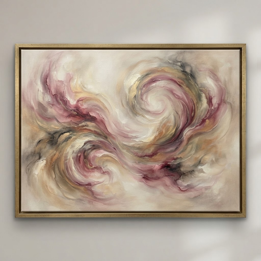 Abstract artwork reflecting the feeling of intuitive guidance and inner peace.