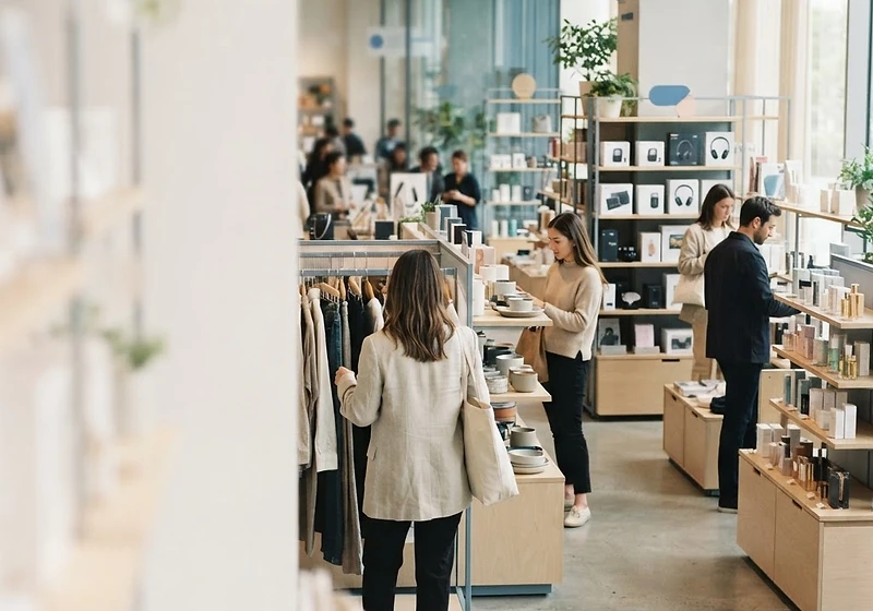 Personas explorando productos en una tienda