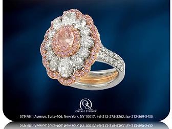 Pink Oval Halo Ring