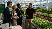 LocalLeafs greenhouse tour with hydroponic growing channels
