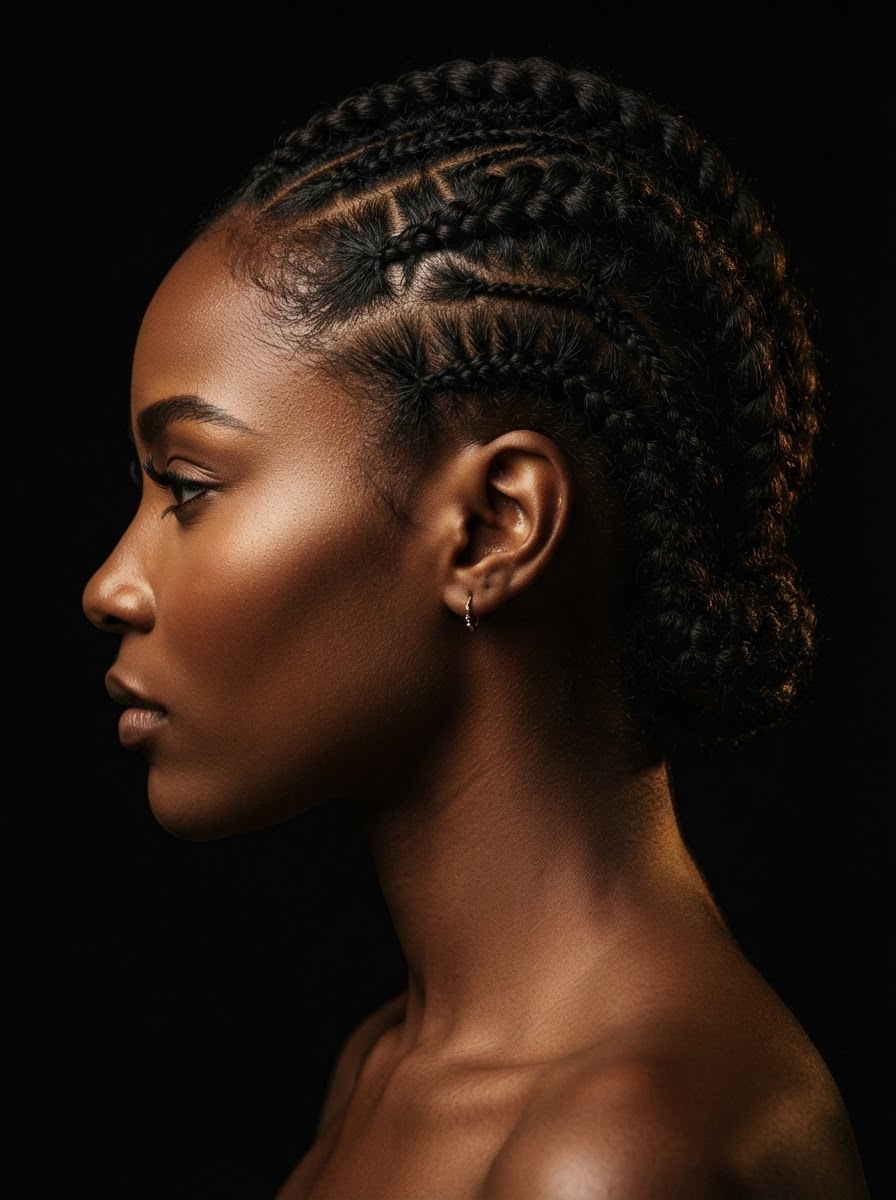 Macro braiding detail