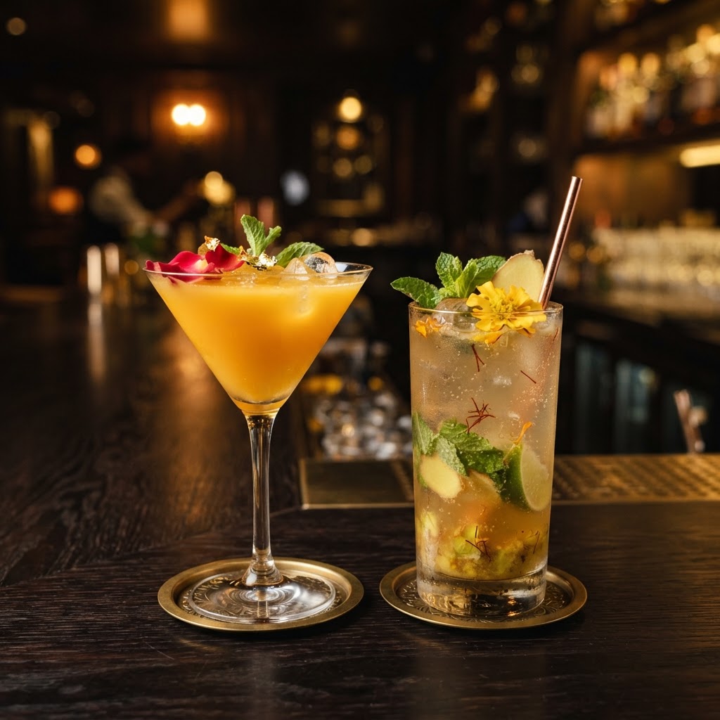 Indian-inspired cocktails and mocktails
