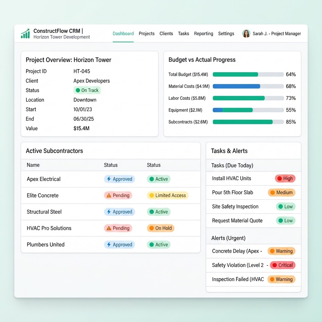 Project CRM screenshot