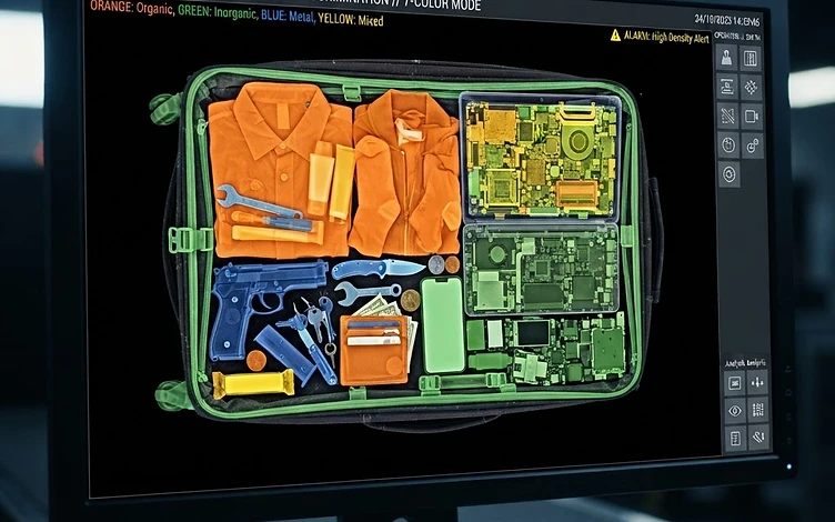 7-color X-ray material discrimination image