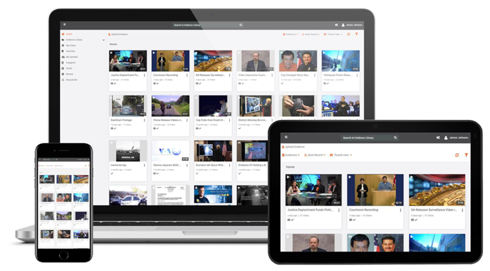 Trakterm Digital Evidence Management System interface