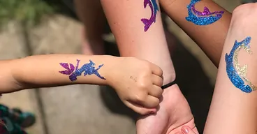 Glitter Tattoos at an Oklahoma City event