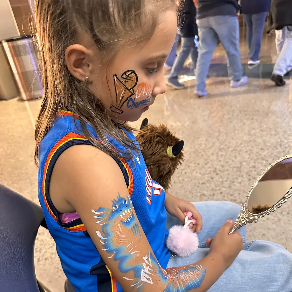 Face Painting at an Oklahoma City event