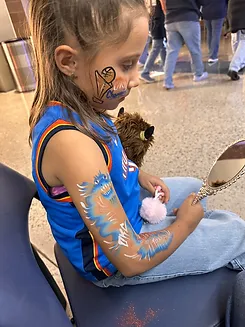 Face Painting at an Oklahoma City event