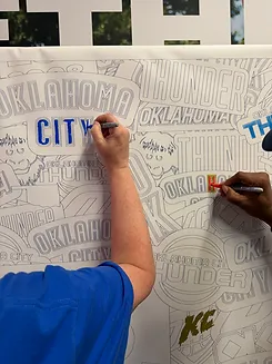 Community Wall at an Oklahoma City event
