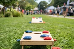 Corn Hole jumbo game rental in Oklahoma City