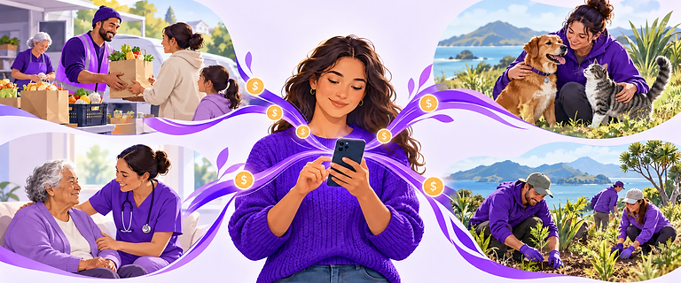 A supporter connecting to community causes through iGave