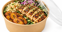 Jerk Salmon Steak Salad