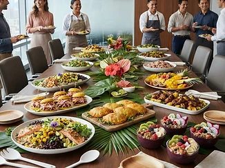 Team Lunch Spread