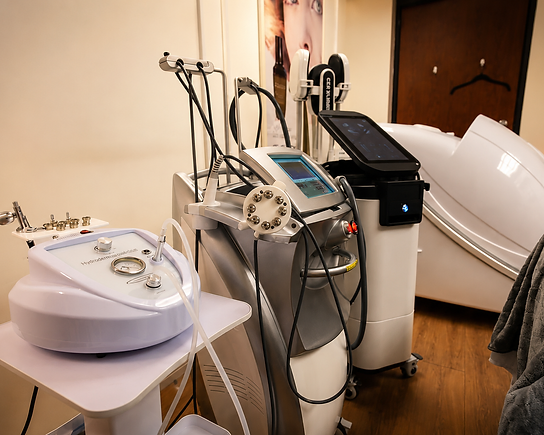 Advanced treatment equipment in a Pure Luminosity Spa suite