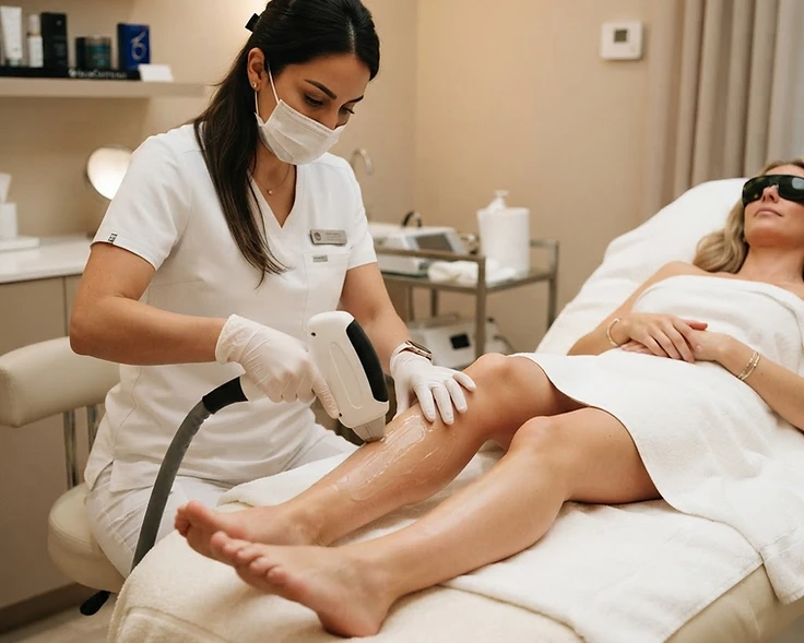 Laser hair removal treatment